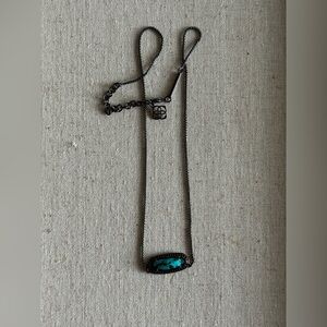 💛KENDRA SCOTT GUNMETAL TEAL MAGNESITE NECKLACE💛